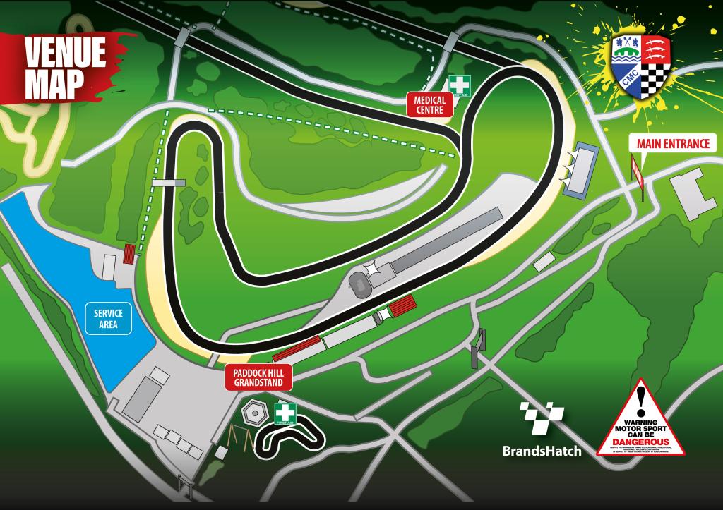 Venue map for the 2025 rally